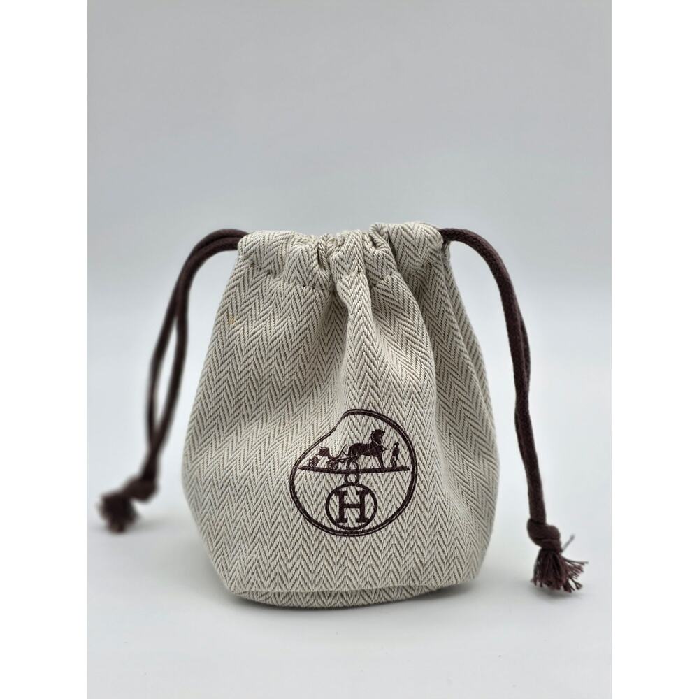 Hermès H Buckle Leather Bracelet Brown Silver Hardware Adjustable France - Picture 5 of 16